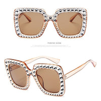 Oversized Mirror Sun Glasses women