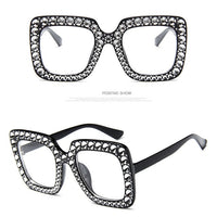 Oversized Mirror Sun Glasses women