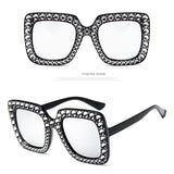 Oversized Mirror Sun Glasses women