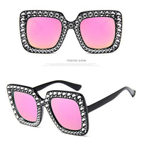 Oversized Mirror Sun Glasses women