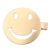 Metal Snap  Hairclips Hair Smiley Face