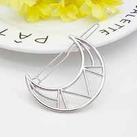 Geometric Alloy Hairband Moon Circle