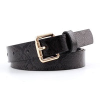 Leather Snake Waist Belt Women