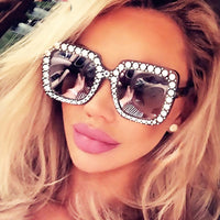 Oversized Mirror Sun Glasses women