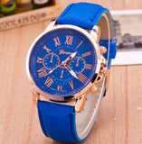 Leather woman watch