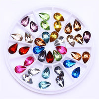 Mixed Color Chameleon Stone Nail Rhinestone  Beads Manicure 3D Nail Art