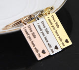 Keychain Couples Gift " Drive Safe I Need You Here With Me "