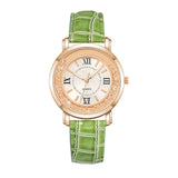 Watch Rhinestone Leather Bracelet Women