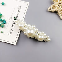 Pearl Hair Clip Set Shell Barrettes